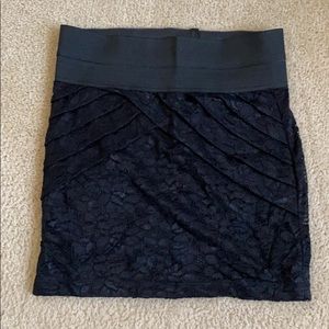 Black pencil skirt